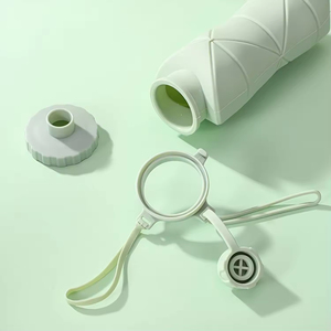 แก้วน้ำซิลิโคนพับได้แบบใหม่ พกพาสะดวก ขวดน้ำกีฬาแบบพับได้ แก้วน้ำแบบยืดหดได้สำหรับกิจกรรมกลางแจ้ง - Product Image 4