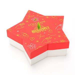 Boîte cadeau personnalisée en forme <span class=keywords><strong>d</strong></span>'étoile, carton rigide, nouvelle structure, emballages cadeaux créatifs irréguliers pour chocolat et bonbons - Product Image 2