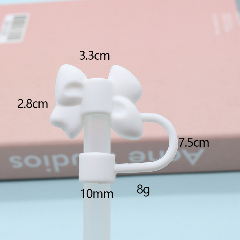 #Lazo blanco de silicona de 05-10 mm