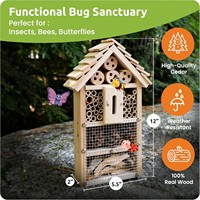 Jardin extérieur bricolage en bois papillon Bug hôtel artisanat Kit fait à la main en bois abeille maison insecte hôtel