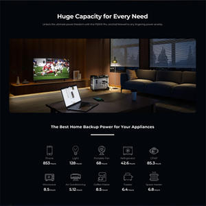 휴대용 5120WH 태양 광 발전소 4000 와트 인버터 외부 배터리 무선 캠핑 홈 100w 휴대용 발전소 - Product Image 4