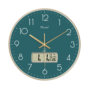 Modern Round ABS High Quality Plastic Multifunctional LCD Analog Scenic Electric Living Room Sports Wall <strong>Clock</strong> <strong>Large</strong> Display - Product Image 5