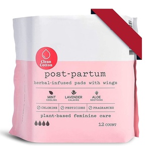 Serviettes hygiéniques à base de plantes, soins menstruels féminins, produits d'hygiène ménagère, coton, serviettes post-partum - Product Image 1