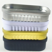 Boîte en fer carrée en forme de sardine pour bonbons en conserve / rangement de boîtes d'allumettes