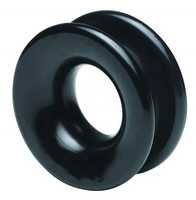 Services de fabrication sur mesure en aluminium à Dongguan, anneau à faible friction noir 28*20mm pour la navigation marine
