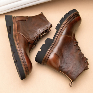 Nouvelles Chaussures Homme Tendance Été 2026 en Cuir de Vachette à Lacets, Bout Pointu, Semelle Plate, Imperméables et Légères pour Styles Décontractés et Professionnels - Product Image 5