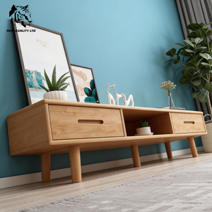 Meuble TV en bois, nouveau design, fabriqué en Chine, prix avantageux, personnalisable, grand stock disponible, prêt à être expédié, meuble de salon tendance. - Product Image 3