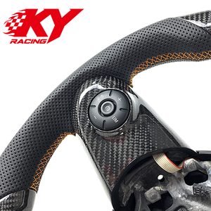 พวงมาลัยคาร์บอนไฟเบอร์สไตล์สปอร์ตสำหรับ BMW Mini R55 R57 R58 R59 R60 JCW Cooper ALL4 SE S Countryman Clubman Paceman - Product Image 3