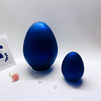 Großhandel benutzer definierte große dekorative Osterei Glas 3D Starburst Glas Ei Osterfest Oval Ei geformte LED Tisch lampe