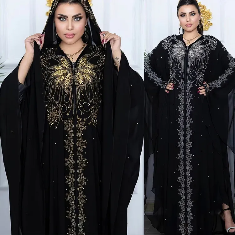 Moslim Vrouwen Gewaden Plus-Size Jurk Dameskleding Lange Jurken Midden-Oosten Islamitische Abaya Jurk Kaftan Jurk