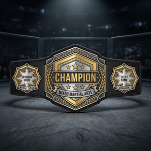เข็มขัดแชมป์ MMA โลกศิลปะการต่อสู้แบบผสมผสาน  แบบกำหนดเองได้  พร้อมชื่อและตำแหน่งแชมป์  เข็มขัดแชมป์เฮฟวี่เวท  ขนาดสำหรับผู้ใหญ่ - Product Image 4