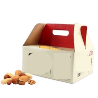Boîte en papier kraft écologique personnalisée pour les noix et les fruits secs, emballage recyclable avec gaufrage et logo personnalisé