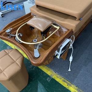 Kisen Promotion Chaise de massage pour spa capillaire avec fonction lavage de cheveux, vapeur, hydrothérapie et massage thaïlandais, lit de shampoing - Product Image 6