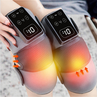 Masseur de genou vibrant chauffant à impulsions électroniques intelligent pour soulager les tensions musculaires, dispositif de massage à sangle pour la main, USB