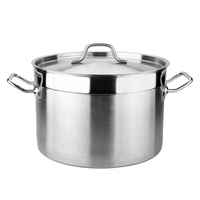 DaoSheng 8QT Low Body Marmite en acier inoxydable de haute qualité pour la cuisine Batterie de cuisine