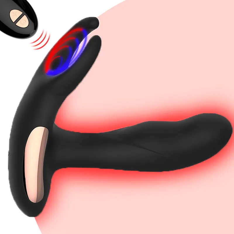 Masajeador de próstata de silicona para hombre, VIBRADOR ELÉCTRICO, masturbador de tapón anal, máquina sexual