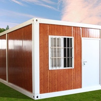 Casa Contenedor Prefabricada Modular Desmontable de 20 pies, Personalizada, de Dos Dormitorios, Minimalista, Resistente al Fuego, para Oficina o Taller