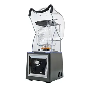 commercial blender with sound proof cover electric silent blender 2000 watt sound enclosure