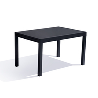 HOMFUL-Table extensible de jardin en verre imprimé d'extérieur, cadre en aluminium, tout temps, avec cadre en aluminium