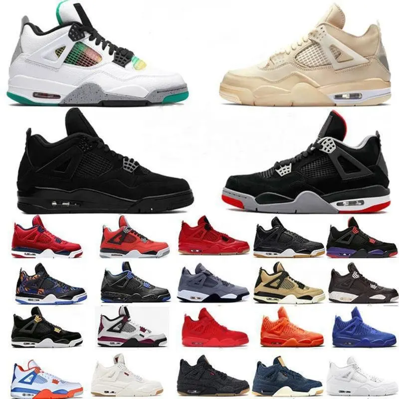 2023 High-quality AJ 4 retro Fashion 4s Men's Basketball Shoes Black Cat 2023 Jordaneliedlys Sports Casual Shoes