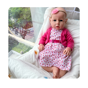 Muñeca de bebé <span class=keywords><strong>Reborn</strong></span> realista de 20 pulgadas, pintura 3D con venas visibles, muñeca de moda de silicona sólida suave para niñas, similar a un bebé <span class=keywords><strong>Real</strong></span> - Product Image 2
