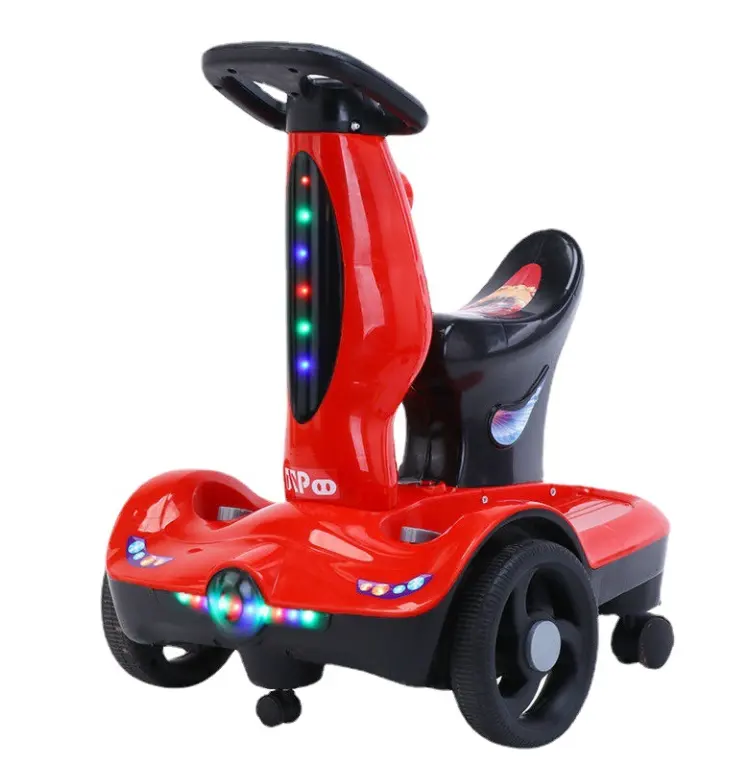 Mini electric motorcycle for children/Three-wheeled cute toy car With music lights/ boys and girls hand balancing car