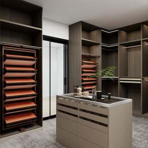 Diseño Personalizado de Vestidor Moderno de Alta Gama en Color Oscuro con Iluminación LED - Product Image 6