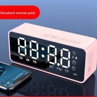Grenzüberschreitender Mini-Plastik-Wecker Kabellos mit Lautsprecher FM-Radio Sprachansage Böhmisches Design Lithium-Batterie-Betrieb