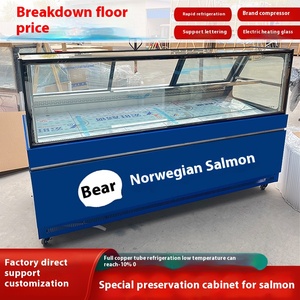 Dễ dàng tươi đơn nhiệt độ Sashimi Cá hồi hiển thị tủ nhỏ làm mát bằng không khí tủ lạnh cho thực phẩm đông lạnh chuỗi đường tráng - Product Image 5