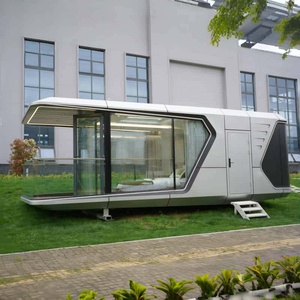 Maisons de Offre Spéciale Maison de <span class=keywords><strong>grange</strong></span> modulaire personnalisée 40 conteneurs Space Capsule Maison de luxe préfabriquée avec balcon rétractable - Product Image 6