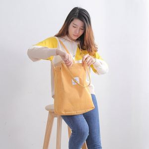 Bolso de mano de pana para mujer, nuevo, al por mayor, con cierre abierto, cadenas, gran capacidad, estilo coreano, para estudiantes - Product Image 4