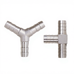 Conector en T de latón fundido de 1/8 pulgada (6 mm) de baja presión para tuberías de agua - Product Image 1