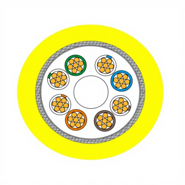 UTP Cat5e Stranded 4*2*26AWG Industrial Underwater ROV Tether 8 Core Floating Cable with PUR Double Jacket
