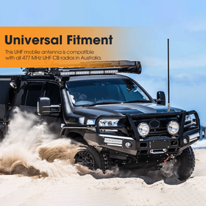 Antena todoterreno de fibra de vidrio de 40 cm para coche y camión, modelo GME 3.5dBi 477MHz, de gran resistencia con barra de resorte, para el mercado australiano. - Product Image 3
