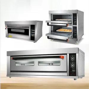 Pizza electric mini one single deck bakery oven gas phase two 1 2 3 tray commercial for bread and cake baking cupcake sale price