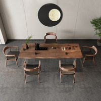Meubles de Maison Table en Dalle de Pin en Bois Massif Table en Dalle à Bord Vivant