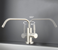 Robinet purificateur d'eau de cuisine à osmose inverse Type 7, en acier inoxydable 304, fonction eau froide, design élégant, usage domestique