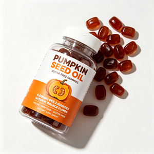 Gummies d'extrait de graines de citrouille haute puissance 4000 mg (extrait 20:1), favorisent la santé de la prostate et des cheveux, sans sucre - Product Image 4
