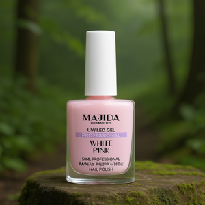 Majida UV LED Gel White Pink 50ml Professional Hema Free <b>Nail</b> Polish - Product Image 3