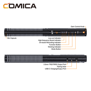 ไมโครโฟน COMICA VM40 แบบ Shotgun – บันทึกเสียงแบบ 48kHz/32-bit Float ใช้งานร่วมกับกล้อง Canon, Nikon, Sony และกล้องวิดีโอสำหรับ YouTube ได้ - Product Image 2
