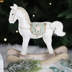New Year Gifts <strong>Xmas</strong> <strong>Tree</strong> Ornaments Merry Christmas Rocking Horse Luxury <strong>Wooden</strong> Reindeer Factory Decorations - Product Image 3