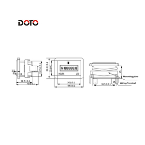 SYS-3D giờ Meter thiết kế chống thấm nước IP67 DC10-60V <span class=keywords><strong>LCD</strong></span> Hour Meter cho động cơ diesel Máy phát điện thuyền xe tải máy kéo - Product Image 6