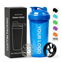 Toptan Plastik Protein Shaker Şişeleri BPA İçermez Spor Salonu Karıştırıcı Bardakları Fabrika Direkt Satışı Özel Logo ile