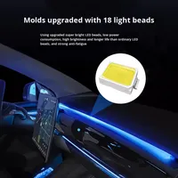 Modification de l'éclairage ambiant gravé au laser pour Tesla Model 3/Y, 128 couleurs, éclairage d'ambiance, modification intérieure