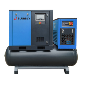 Compressore d'Aria a Vite OEM VSD 15KW 8BAR, Raffreddamento ad Aria, Industriale, Stazionario, Alimentazione AC, Lubrificazione a Olio, Motore, Pompa, Serbatoio d'Aria, Gruppo Compressore - Product Image 1