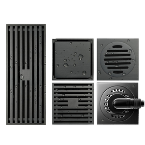 Salle de bain design moderne siphon de <span class=keywords><strong>sol</strong></span> en cuivre grand déplacement pistolet gris égout déodorant noyau invisible toilette machine à laver - Product Image 2