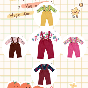 Nuovi Arrivi: Completi per Bambini con Salopette, Stampa Animalier, Tutina Rosa e Grigia, <span class=keywords><strong>Outfit</strong></span> Casual per Bambine 0-6 Anni - Product Image 1
