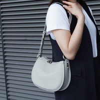 Sac à main élégant pour femme, grande capacité, à fermeture éclair, sac bandoulière simple pour l'automne