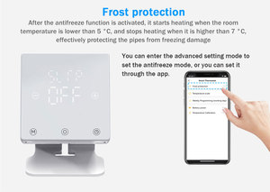 Hiện đại ABS + PC Máy tính để bàn RF Wi-Fi nhiệt thông minh tường-treo khí nồi hơi kiểm soát nhiệt độ cho căn hộ sử dụng - Product Image 5