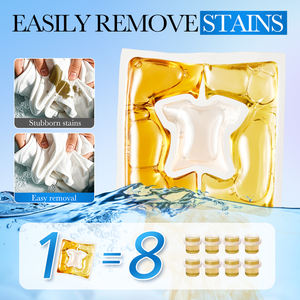 SADOER Fresia OEM Etiqueta Privada cápsulas de detergente para ropa fragancia duradera Suaviza la ropa lavado cuentas de Gel de limpieza - Product Image 6